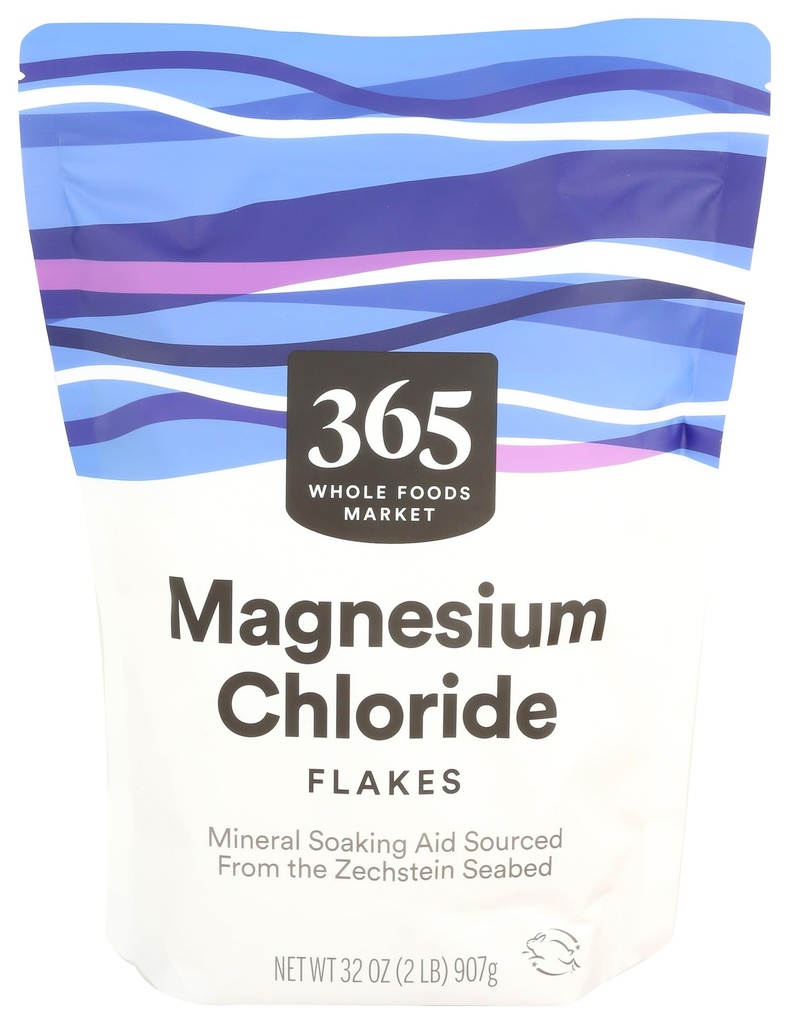 365 po celotnem trgu živil, kosmiči magnezijevega klorida, pomoč za namakanje mineralov, 32 Ounce
