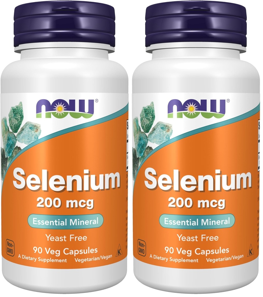 Zdaj dopolnila, Selen (L-selenometionin) 200 mcg, Essential Mineral*, 90 Veg kapsule (Pack po 2)