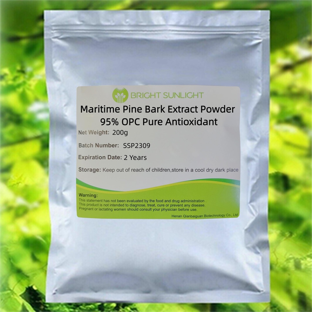 Maritime Pine Bark ekstrakt v prahu 95% OPC čisti antioksidant 200g
