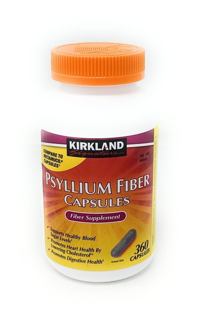 Fiber Kapsule Kirkland Therapy for Regulation/Fiber Supplement, 360 kapsul - Primerjajte z Active Sestavine v Metamucil Kapsule