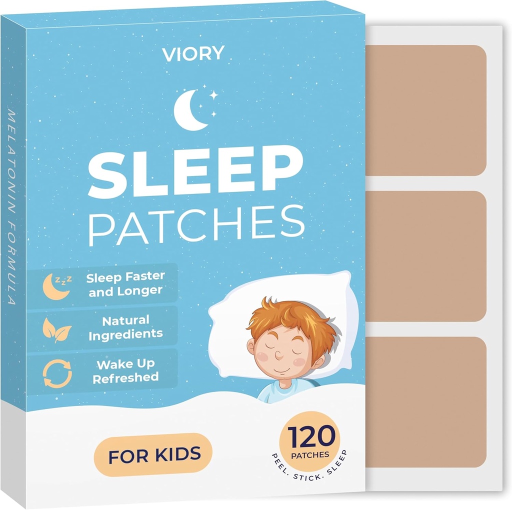 VIORY 120 spalni obliži za otroke Dodatna moč - hitro ukrepanje, 100% naravne sestavine, Skin-prijazno & Enostavno za uporabo Sleep Nalepke za fante