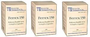 Ferrex 150 Polisaharid Železni kompleks Kapsule By Breckenridge - 100 Ea by Marble Medical