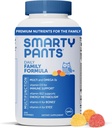 SmartyPants Multivitaminski za moške, ženske in otroke: Vitamin Gumies z Omega 3 ribje olje (EPA/DHA), metilfolat, vitamin D3, C, vitamin B12, B6, vitamin A, K in cink, 200 Štetje (30 dnevna dobava)