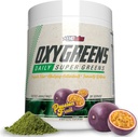 EHP Labs OxyGreens Super Greens Powder - Spirulina & Chlorella Superfood, Green Juice Powder & Greens Dodatki s prebiotičnimi vlakni, antioksidanti in imunosti podporo, 30 Serve (Passion flave)