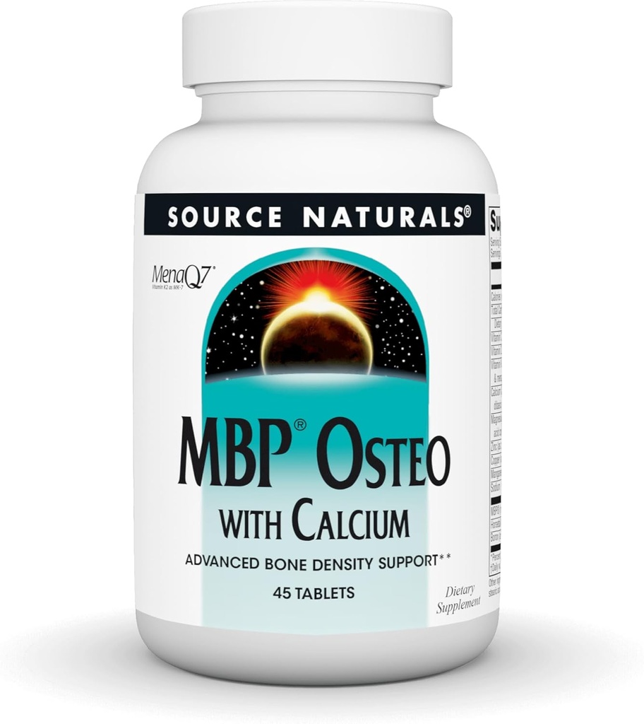 Vir Naturals MBP Osteo s kalcij, Napredna podpora gostoti kosti*, 45 tablet