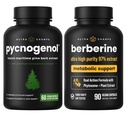NutraChamps popolno cirkulacijo in metabolični Boost : Pycnogenol & Berberine Duo