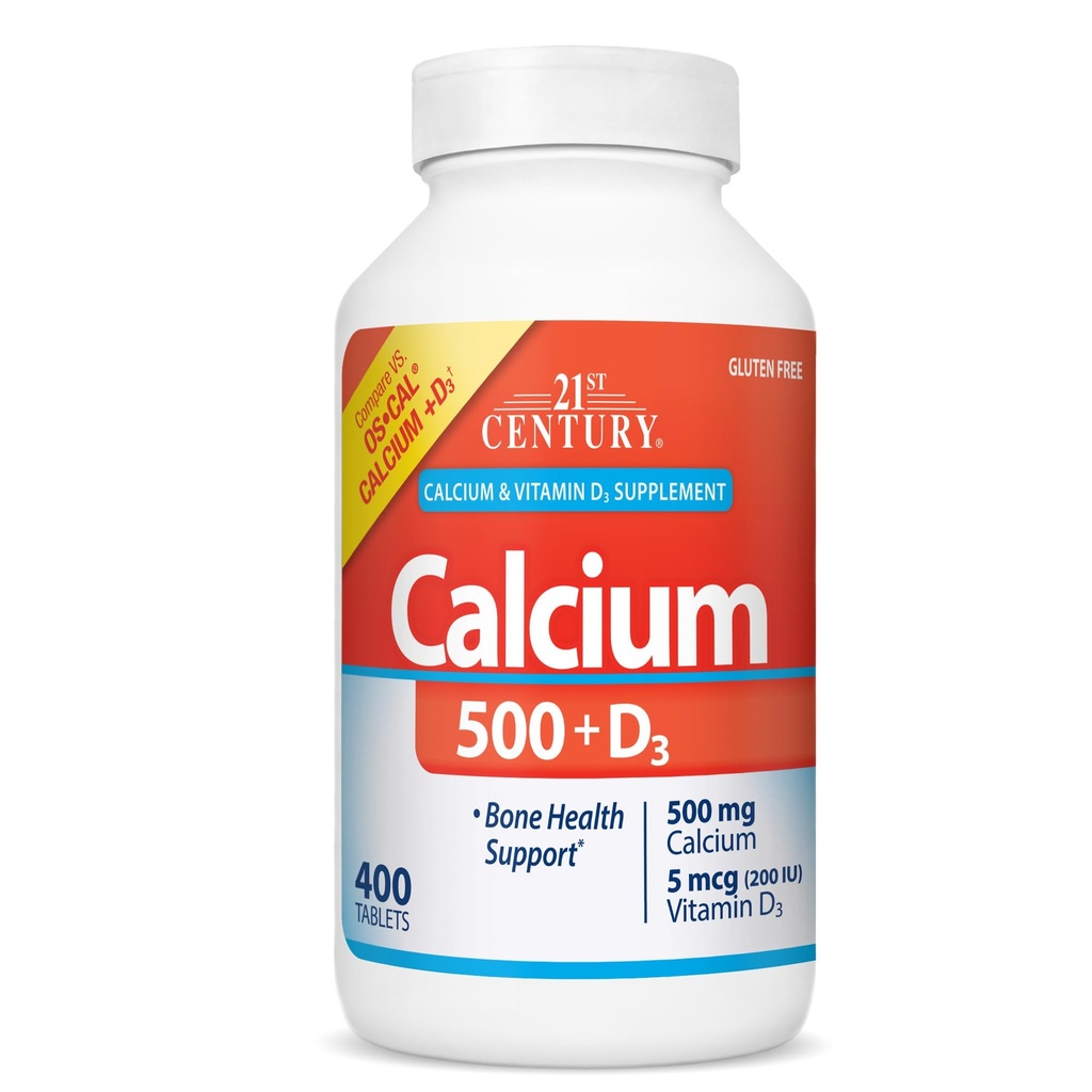 Kalcij v 21. stoletju 500 mg Plus tablete D3 400