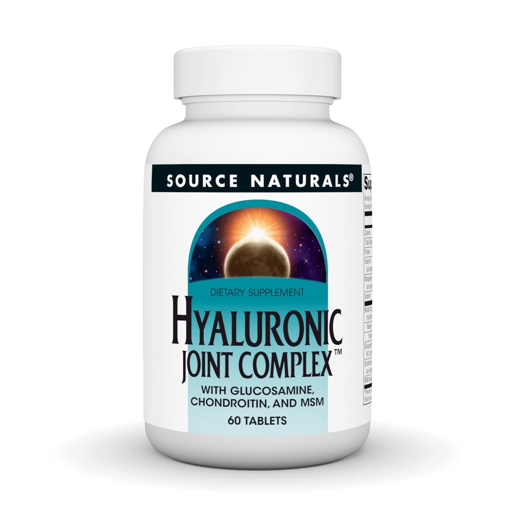 Vir Naturals Hyaluronic Skupni kompleks z glukozaminom, Chondroitin & MSM ekstra moč - 60 tablet
