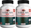 Wellary Max Menopause podpora dodatek, 40 milijard CFU probiotična mešanica, 90 kapsul (2)
