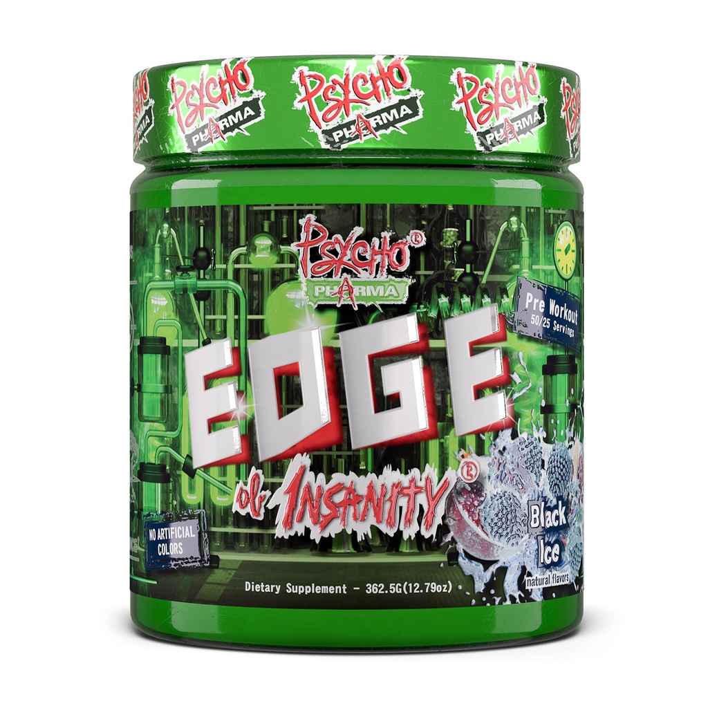 Psiho Pharma Najmočnejši visoko Stim Preworkout Powder - Rob Insanity - Najbolj intenzivna Pre Workout dodatek za črpalke, moč, energijo in občutek dobro fokus. Rivalska slavna delovna mesta preteklosti