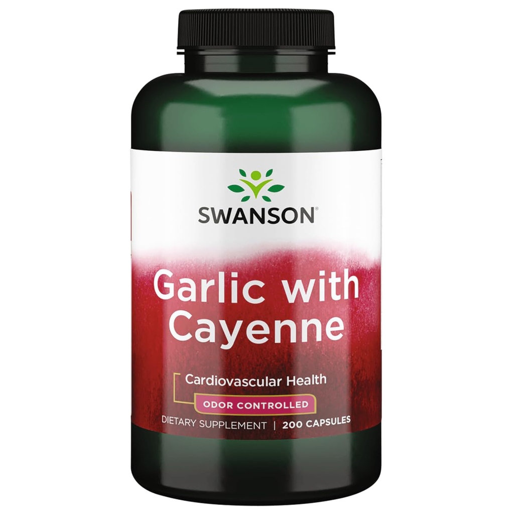 Swanson Česen s Cayenne 200 kapsulami