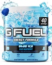 G Gorivo Blue Ice Energy Drink Powder, Pre Workout Kofein Mix za igranje, Sugar Free Focus Amino, Vitamin + Antioksidanti, 9.9oz (Blue Raspberry, 40 Serving)