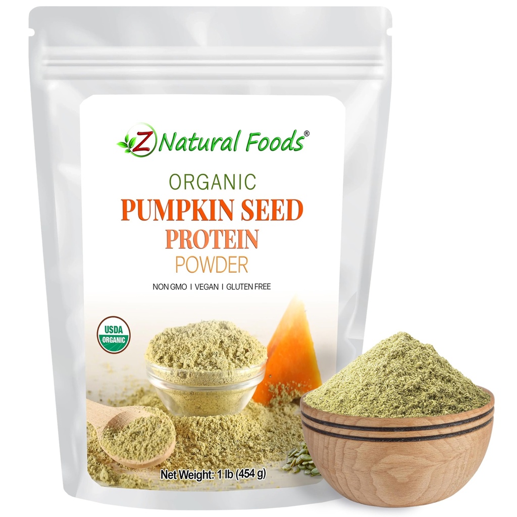 Z Natural Foods Organic Bunny Seme Protein Powder - Nutrient-Denzin Fiber dodatek, Vegan Bunny Protein Powder za lase kože Nails Muscle Health - Idealno za smoothies stresanje Peking recepti, 1 LB
