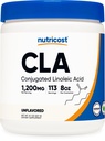 Nutricost CLA (konjugirana linolna kislina) 8oz (227g) prašek - brez glutena, brez GSO CLA dodatek