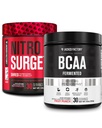 Jacked Factory Nitrosurge Shred Termogenic Predworkout v Watermelon & BCAA v sadni punch za repozicijo telesa, izgradnjo mišic in okrevanje