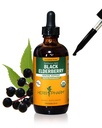 Herb Pharm Certified Organic Elderberry Tekoči ekstrakt za podporo imunskega sistema, Alkohol-free glicerit, 4 Ounce