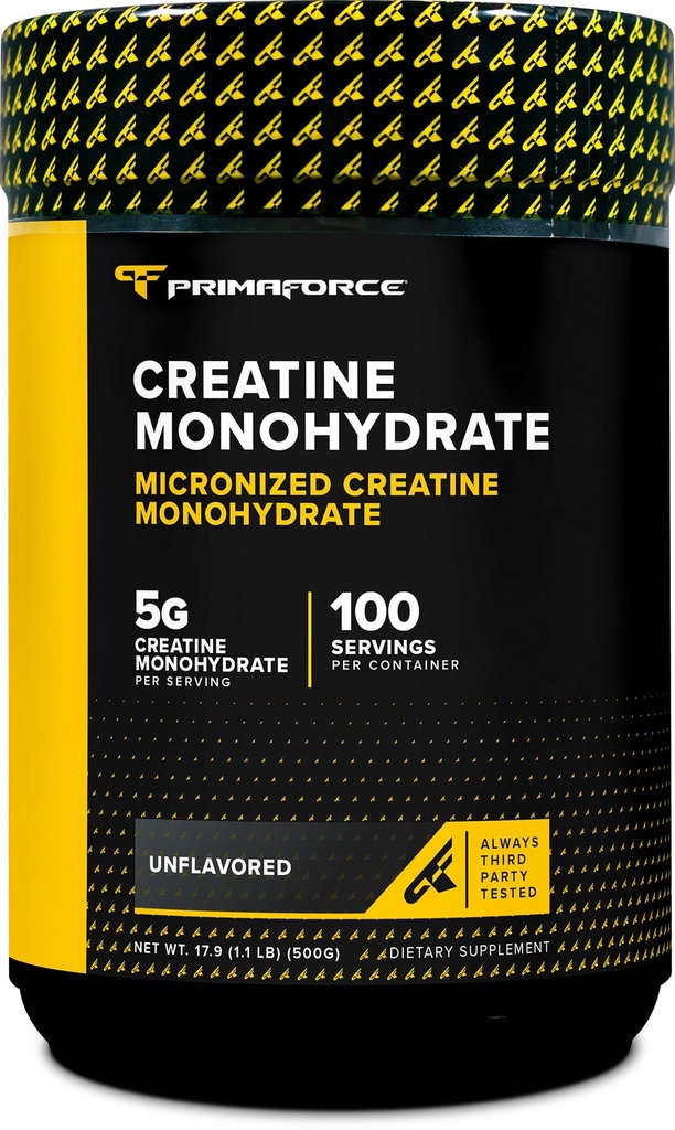 Primaforce mikroniziran kreatin monohidrat v prahu 500 gramov (1,1 funta)