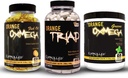 KONTROLA LABS paket vključuje 45 Serving Orang Triad, Orang Oximega Greens Spearmint, in 120 Ct Orang Oximega ribje olje softgels