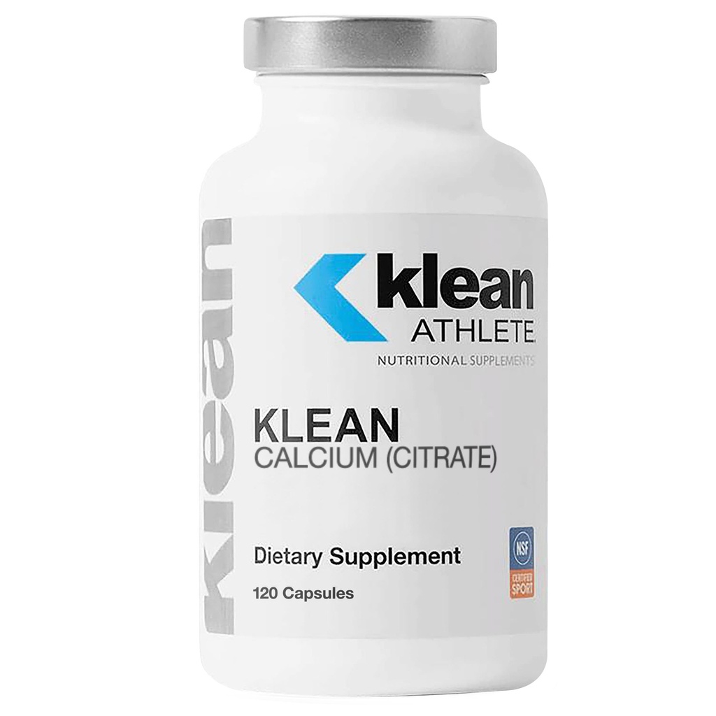 Klean ATHLETE Kalcijev citrat - za zdravje in gostoto kosti - podpora za šport* - Gluten Free, Vegan & Non-GMO - 120 kapsul