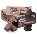 Perfect Keto Bars - Najčistejši Keto prigrizki z Colagen in MCT. Brez dodanega sladkorja, keto prehrana prijazno - 3g neto ogljikovih hidratov, 19g maščobe, 10g beljakovin - dietna hrana sladica (Almond Butter Brownie, 12 barov)