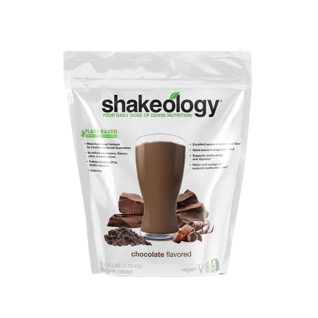 Shakeology Na osnovi beljakovin v prahu mešanica – Gluten-free Shake z vitamini in minerali – pomaga pri podpori hujšanje, Lean Muscle, Gut Health – Chocolate, 30 Servings