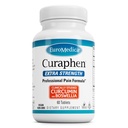 EuroMedica Curaphen Dodatna moč - Curcumin & Boswellia dodatek za zdravo kroženje podpora - Kurmerski dodatek za podporo sklepov, mišice zdravje in endorfin proizvodnja - 60 tablet