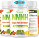 Podjezična NMNH 500mg (Dihidronikotinamid mononukleotid) (240 Serving, NMNH 500mg na serviranje) NAD dodatek za povečanje ravni NAD kot smo starost, za anti-Aging, energijo, imuniteto, Focus - 2 paket