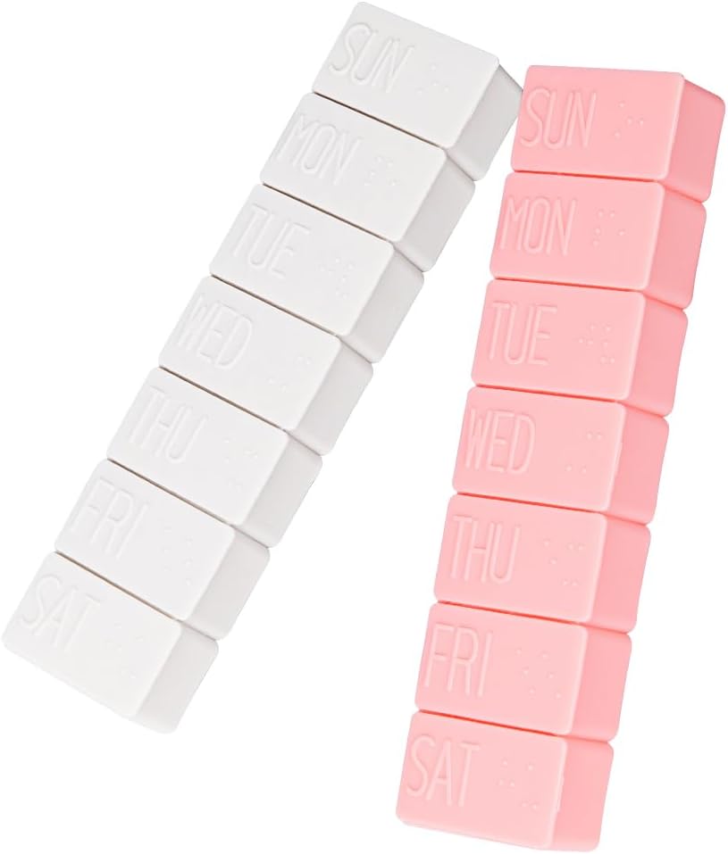 sanderala 2Pack tedenske tablete organizator,Extra velike 7 dni tablete primeri potovalne dnevne tablete škatla za ribje olje, kalcijeve tablete dopolnila in druge vitaminske tablete
