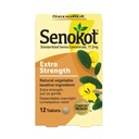 Senokot Extra Strength Natural Zelenjava Laxative Sestavine Tablete, Senna koncentrat, Dvojna moč za nežno, Čez noč Relief iz občasnih zaprtje, 12 ct