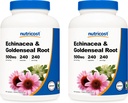 Nutricost Echinacea & Goldenseal Root, 500mg, 240 Kapsule (2 steklenici) - Veggie Caps, Non GSO, Gluten Free