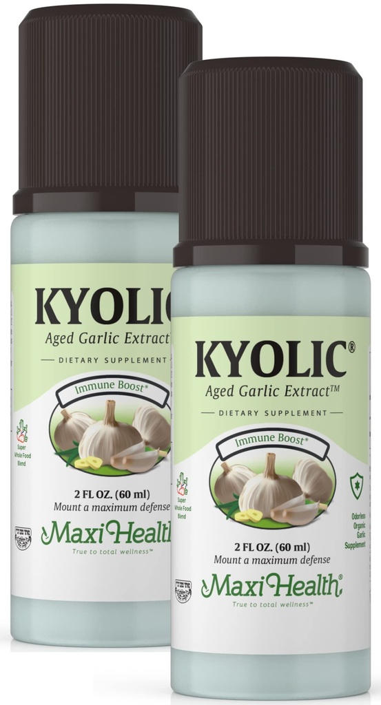 Kyolic starane česen Extract tekoči - Brez vonja česen dopolnila - Organic Kyolic česen - Organic Česen dopolnila za zdravje srca (2 paket)
