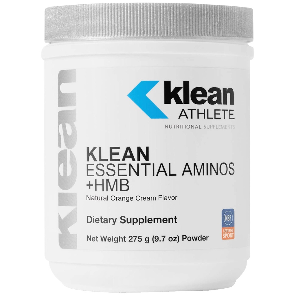 Klean Athlete Klean Essential Aminos + HMB - mešanica esencialnih Amino kislin - s HMB, vitaminom D3 & glutamin za mišično maso Lean - 9.7 Ounce - naravna oranžna krema aroma