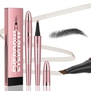 Q708 3D svinčnik za microblading, nepremočljiv, 4-kraten, dolgotrajen, aparat za mikro vilice za naravne britve, vsi kožni toni (2# Temno rjava)