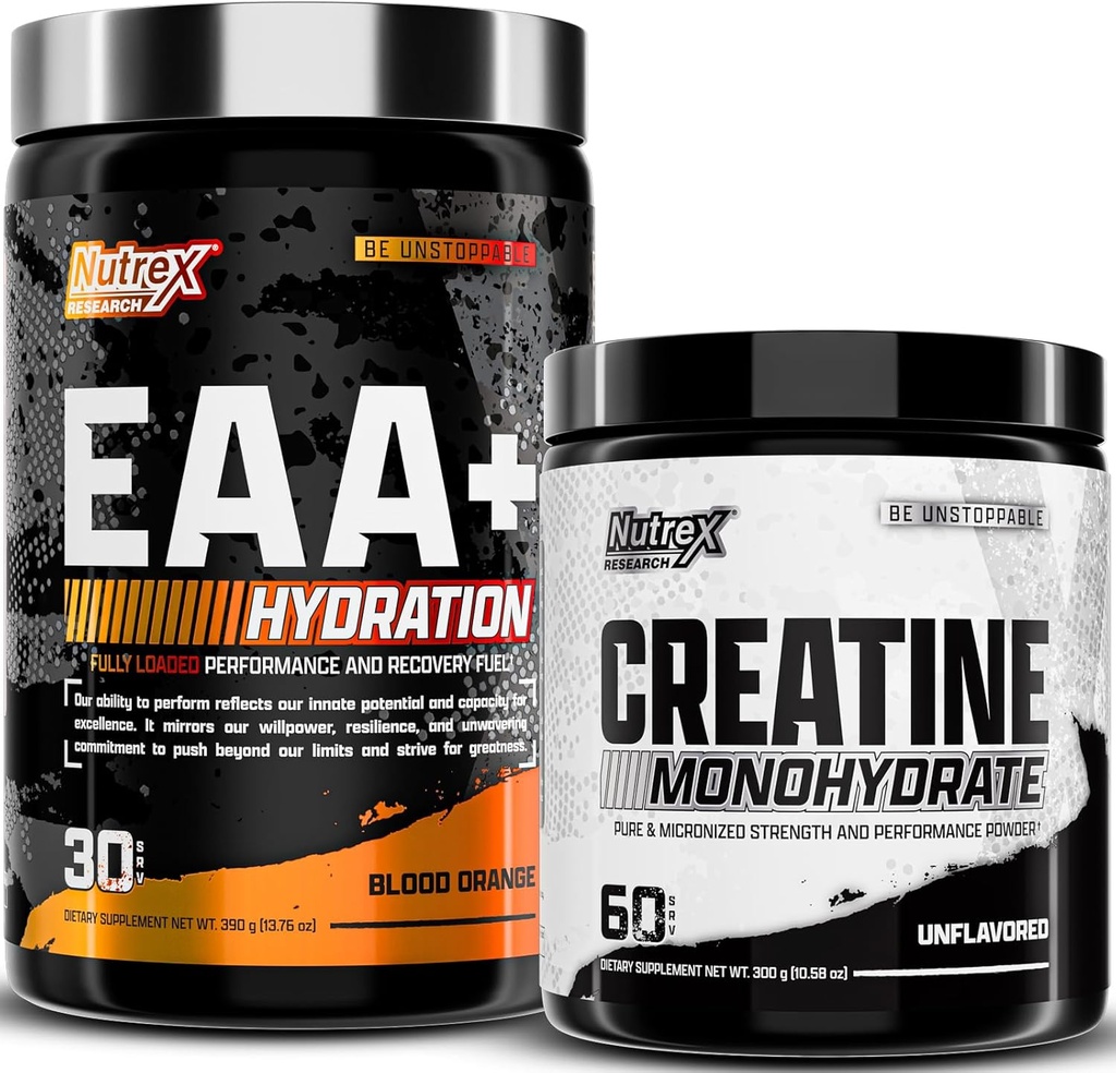 Nutrex raziskave EAA Hidracija kri oranžne aminokisline in kreatin monohidrat v prahu