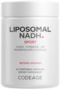 Šifra Liposomna NADH+ Dodatek - NADH, vitamin B12, D-riboza v obliki bioenergijske Riboze, CoQ10-2-Mesečna dostava - liposomska dostava - β-nikotinamid Adenine Dinukleotide tablete - Ne-GMO - 60 kapsul