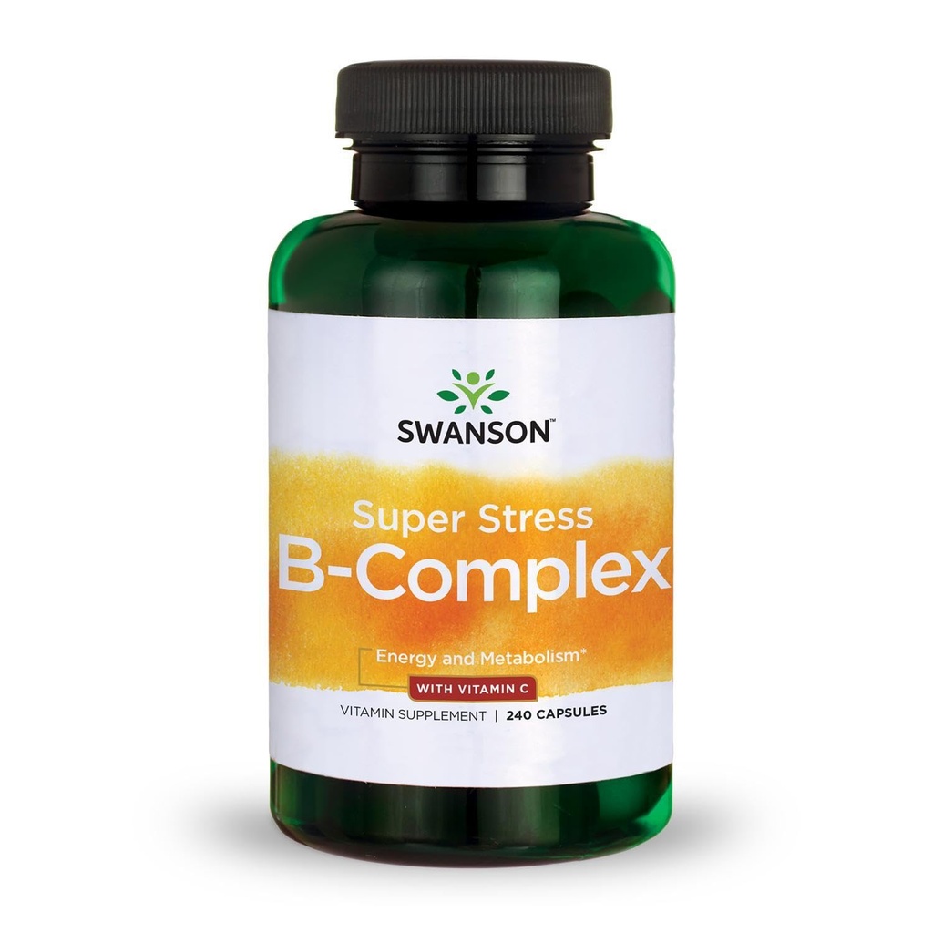 Swanson Super Stress B-Complex - Vitamin dodatek - Formula za zdrave energijske ravni - (240 Kapsule)