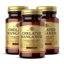 Solgar Chelled Manganese - 100 tablet, paket 2 - podpira zdravje kosti, sklepov in živcev - Non-GMO, Vegan, Gluten Free, Dairy Free, Kosher - 200 skupno služijo