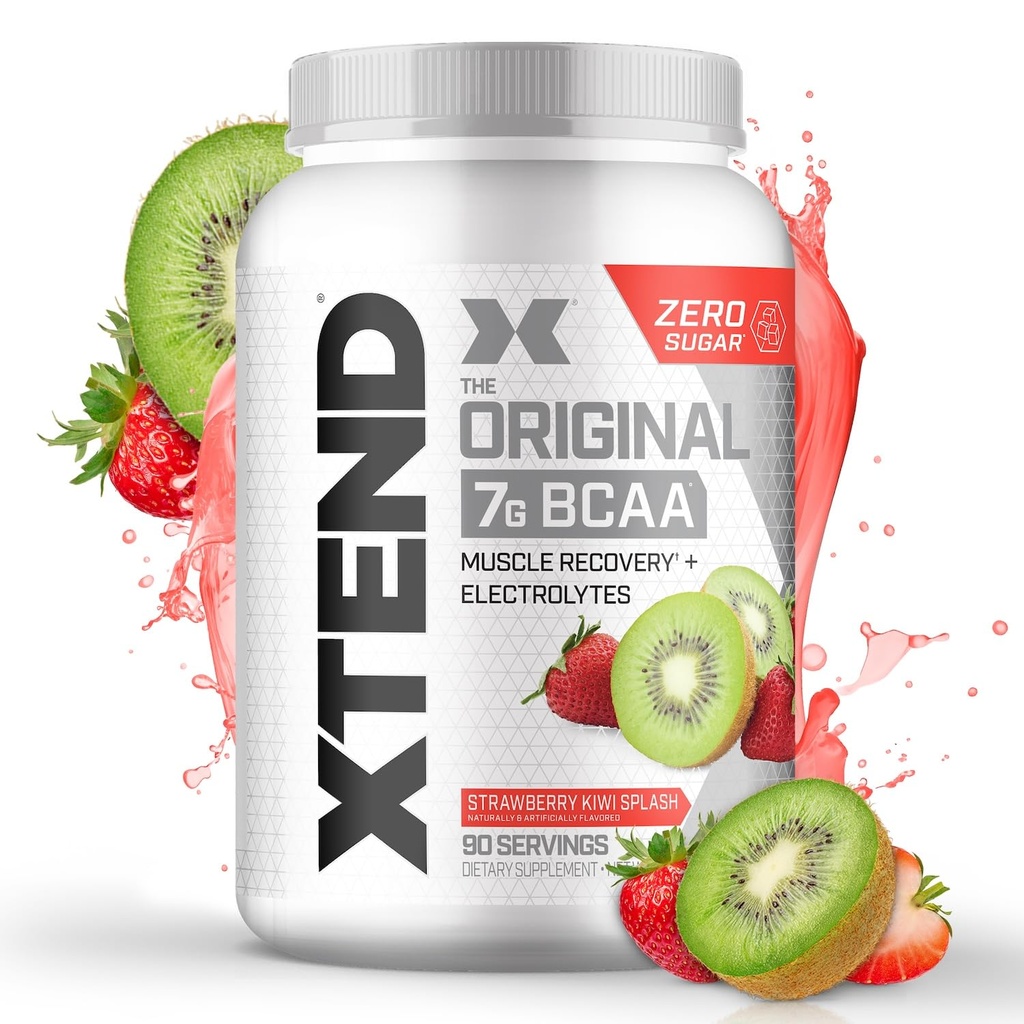 Xtend XTEND Original BCAA Powder 7g BCAA in 2.5g L-glutamin, Sugar Free Post Workout Muscle Recovery Drink z aminokislinami za moške in ženske, 90 Servingov