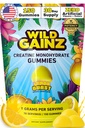 Kreatin monohidrat Gumiji za moške in ženske 5000mg - Izdelano v ZDA, Potency Tested, Vegan, Podpira mišično rast, moč in kognitivne funkcije, ne-GMO Gluten-free limona arome Kreatin 150 Chews