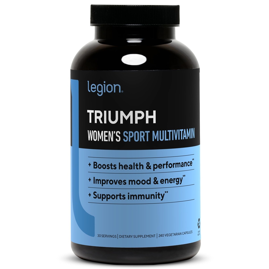 LEGION Triumph Daily Sport Multivitaminski dodatek - Vitamini in minerali za športnike Pomaga z energijo za šport in bodybuilding vadbe. 30 Služijo (ženske)