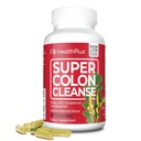 Health Plus Super Colon čiščenje 15 dan dobava nežnega drobovja čiščenje detox, Psyllium Husk, probiotiki za zaprtje pomoč in prebavna podpora, 60 kapsul