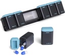 Tedenske tablete Organizator Magnetic, Odstranljive tablete Box 7 dan 1 Čas na dan, velike tablete Case Travel, Teden enkrat dnevno zdravilo Dispenser, Medicine Container Imetnik za dodatek vitamina, modra