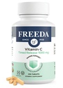 FreeDA Vitamin C - čas sproščanja 1000mg – počasno sproščanje za vse dni imunske in antioksidantne podpore, Nežno na želodec, Kosher & Vegan, tablete z visoko absorpcijo (250 tablet)