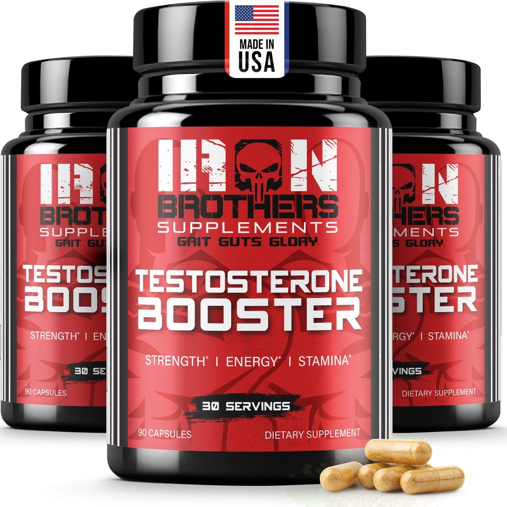 Testosteron Booster za moške - Estrogen bloker - dodatek naravna energija, moč & Stamina - Lean Muscle rast - spodbuja izgubo maščobe - povečanje zmogljivosti moških (3 steklenice)