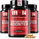 Testosteron Booster za moške - Estrogen bloker - dodatek naravna energija, moč & Stamina - Lean Muscle rast - spodbuja izgubo maščobe - povečanje zmogljivosti moških (3 steklenice)
