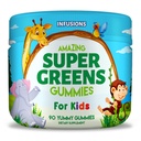 Infuzije Super Green Gumies za otroke 90 Count Superfood Booster mehka in okusna 8 Močne mešanice Vegan prijazno Gluten brezplačno in ne-GMO