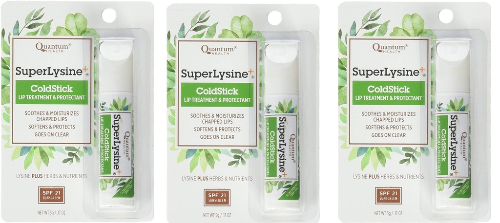 Super Lysine Plus+ ColdStick, SPF 21, Redni 0.18 oz (Pack of 3) po kvantnih raziskavah