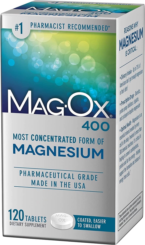 Mag-Ox 400 Magnezij dodatek - 120 tablet, pakiranje po 4