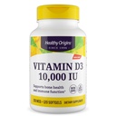 Zdravi izvori Vitamin D3 10.000 i.e. (ne-GMO, visoka jakost, podpora kostem, Imunska podpora, brez glutena), 120 softgels