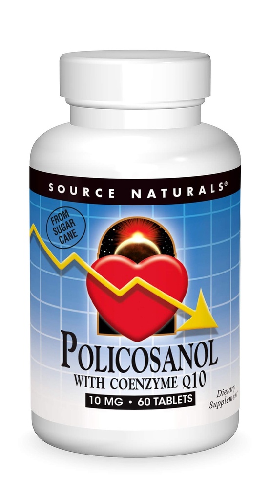 Vir Naturals Policosanol s koencimom Q10 10 Mg Tableta, 60 Število